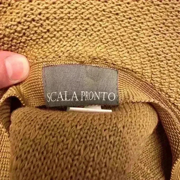 Scala Pronto Woven Floppy Hat with Thin Brown Hatband - Picture 3 of 6